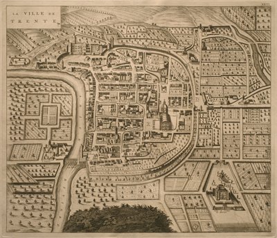 Map of Trento, from 